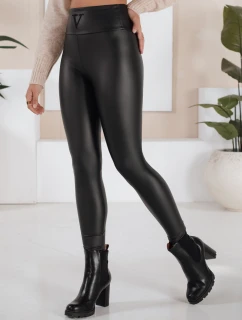 VALENTIS dámske voskované nohavice čierne FashionStreet UY1558