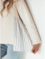 Dámska mikina FUNIL béžová FashionStreet BY1271 Dámska mikina FUNIL béžová FashionStreet BY1271