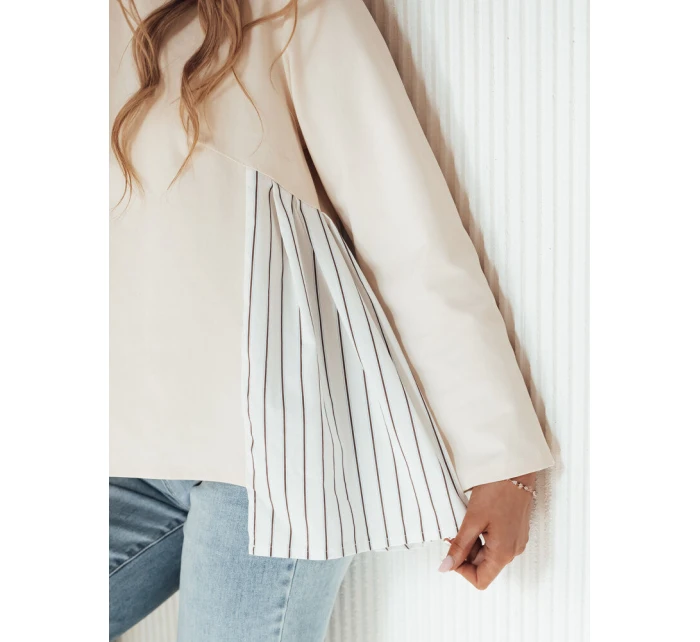 Dámska mikina FUNIL béžová FashionStreet BY1271 Dámska mikina FUNIL béžová FashionStreet BY1271