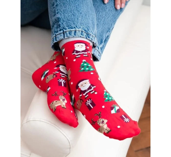 Dámské vánoční ponožky model 21327638 3540 - Steven Dámské vánoční ponožky model 21327638 3540 - Steven