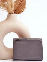 Damski Portfel Portmonetka Z Ekoskóry Szary Joanela