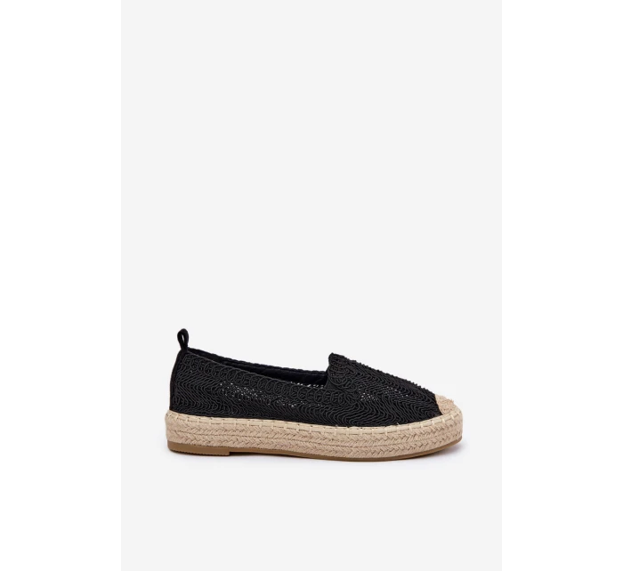 Espadryle Damskie Na Platformie Vinceza 17392 Czarne Espadryle Damskie Na Platformie Vinceza 17392 Czarne