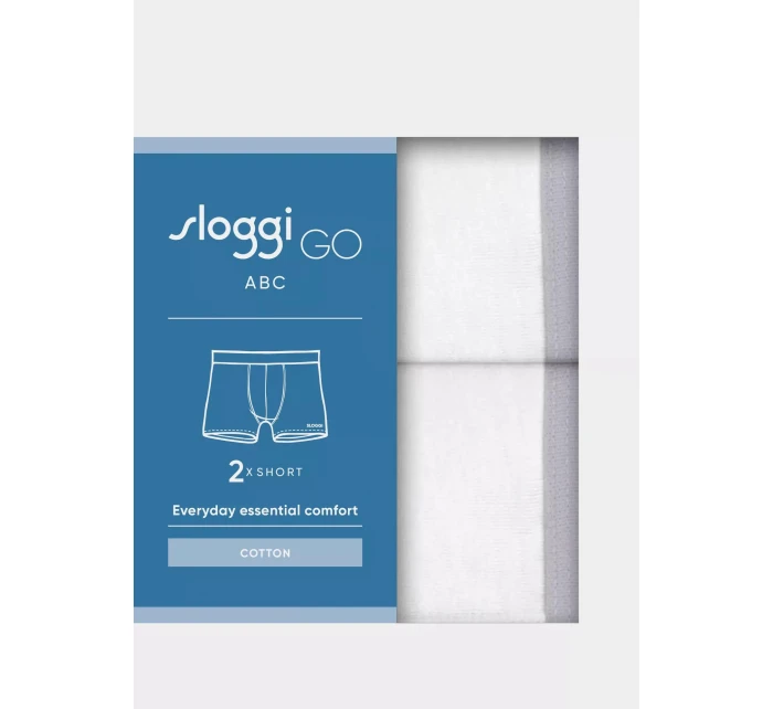 sloggi muži GO ABC 2.0 Short 2P - WHITE - SLOGGI WHITE - SLOGGI sloggi muži GO ABC 2.0 Short 2P - WHITE - SLOGGI WHITE - SLOGGI