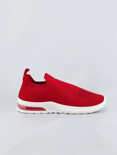 Červené dámské nazouvací sportovní boty model 17110172 - H&D