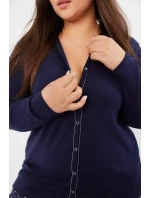 Talianska móda Libra long length sp. farba:navy blue/print Talianska móda Libra long length sp. farba:navy blue/print