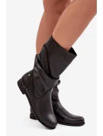 Dámské kožené kozačky Maciejka 05057-20 černé