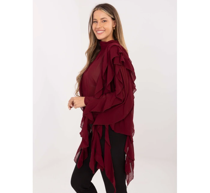 Blúzka PM BZ J1005.25 bordová Blúzka PM BZ J1005.25 bordová