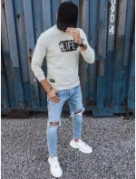 Pánská mikina s potiskem béžová Dstreet model 21966070 - FashionStreet