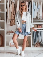 Dámská košilová bunda světle šedá Dstreet model 21987111 - FashionStreet