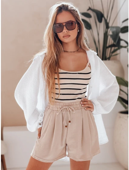 Dámské látkové šortky SUMMER khaki Dstreet model 21987203 - FashionStreet