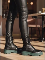 Dámské vázané boty černé Dstreet model 21994896 - FashionStreet Dámské vázané boty černé Dstreet model 21994896 - FashionStreet