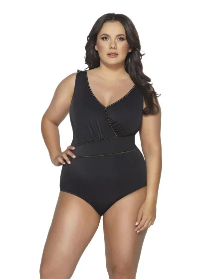 Dámske jednodielne plavky 59 čierna - AVA Dámske jednodielne plavky 59 čierna - AVA