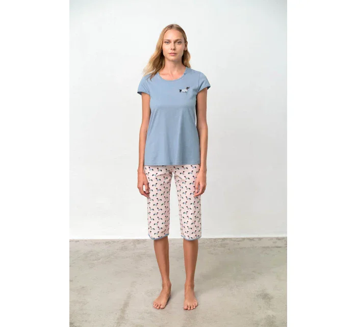 Vamp - Dvojdielne dámske pyžamo - Dachsy 18308 - Vamp Vamp - Dvojdielne dámske pyžamo - Dachsy 18308 - Vamp