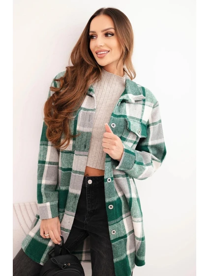 Dámská kostkovaná košile zelená Dámská kostkovaná košile zelená