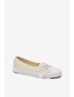 Dámské tenisky s výšivkou model 21693757 béžové - Lee Cooper