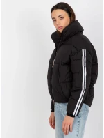 Dámská bunda EM KR plášť černá model 18027382 - FPrice Dámská bunda EM KR plášť černá model 18027382 - FPrice