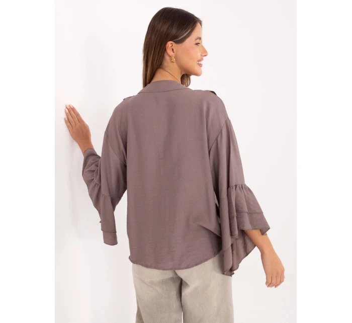 MI košeľa KS 32330.05P tmavá lila MI košeľa KS 32330.05P tmavá lila