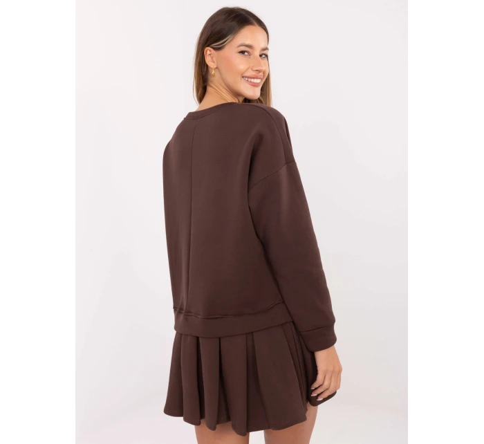 Šaty MI SK 3249.98 tmavohnedé