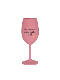 I'M SURE, NOW I CAN DRINK - ružový pohár na víno 350 ml