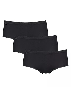 Dámske nohavičky Basic+ Midi 3P – BLACK – čierna 0004 – SLOGGI