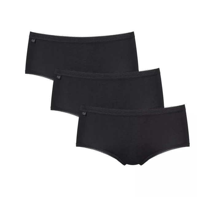 sloggi Basic+ Midi 3P - BLACK - SLOGGI BLACK - SLOGGI