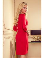 Červené dámské šaty se model 16184903 - numoco