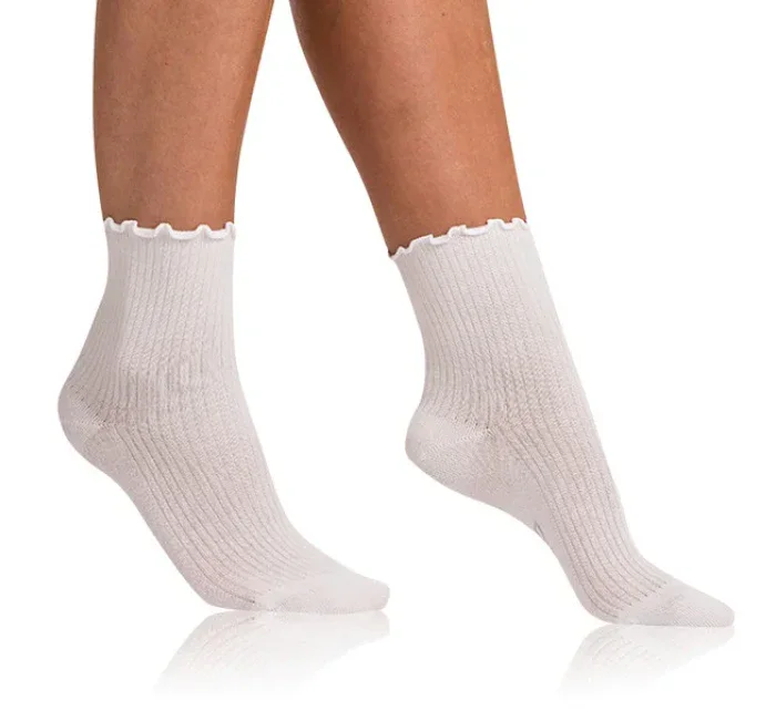 Dámske ponožky FANCY MODAL SOCKS - BELLINDA - biele