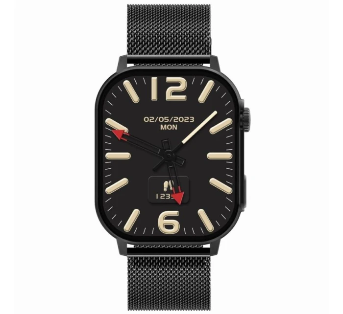 Inteligentné hodinky Gravity GT15-1 Black Silicone Strap + Black Bracelet Inteligentné hodinky Gravity GT15-1 Black Silicone Strap + Black Bracelet