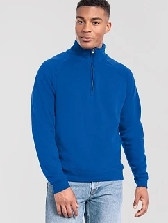 Fruit of the Loom Iconic Premium Zip Neck Sweat Ťažká mikina s 1/4 zipsom 16.2288 kráľovská modrá