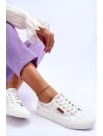 Dámské Krajkové Tenisky BIG STAR model 21546365 Bílé - Big Star Shoes
