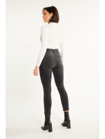 Monnari Jeans Classic džínsy s vysokým pásom Black