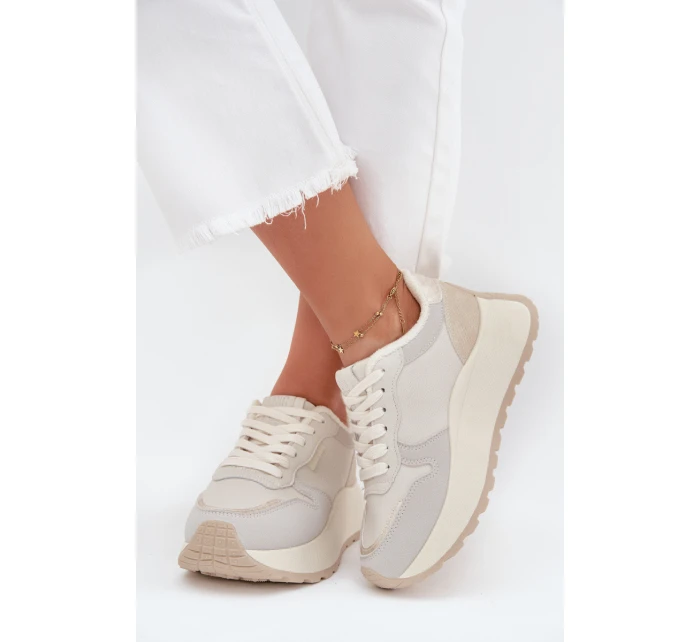 Dámske kožené tenisky Big Star HI-POLY SYSTEM - biele Dámske kožené tenisky Big Star HI-POLY SYSTEM - biele