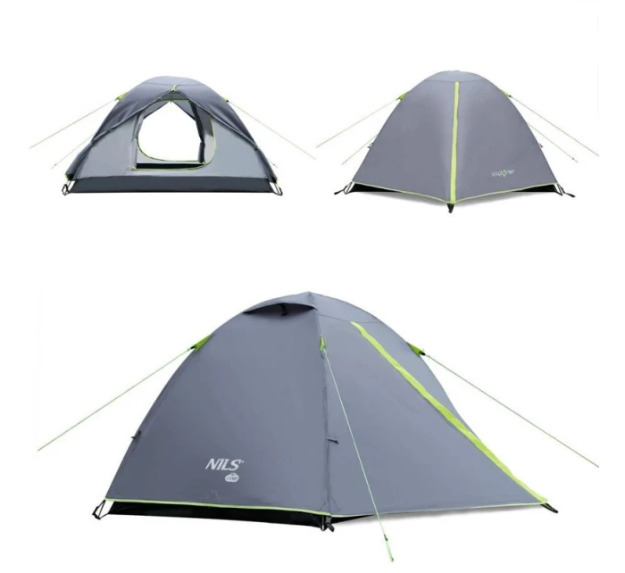 Kempingový stan NILS CAMP Explorer pre 3 osoby NC6004 sivý Kempingový stan NILS CAMP Explorer pre 3 osoby NC6004 sivý