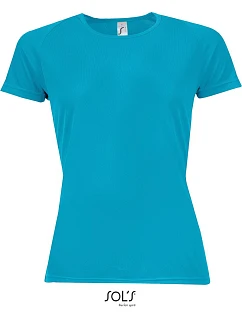 SOL'S Sporty Women Dámske športové tričko s raglánovými rukávmi 25.1159 aqua