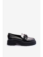 Dámské kůže na plochém podpatku černé model 21633027 - Laura Messi