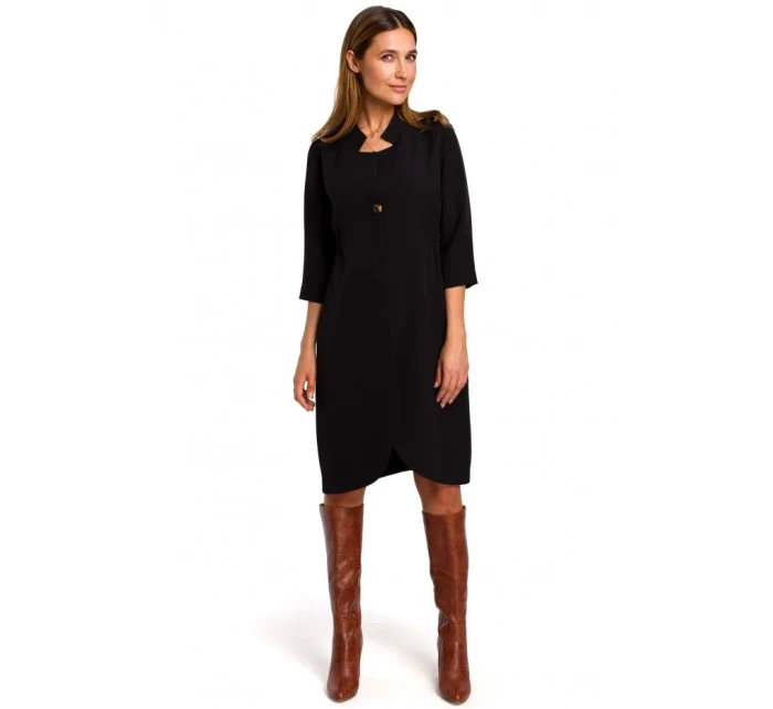 S189 Blejzrové šaty - čierne