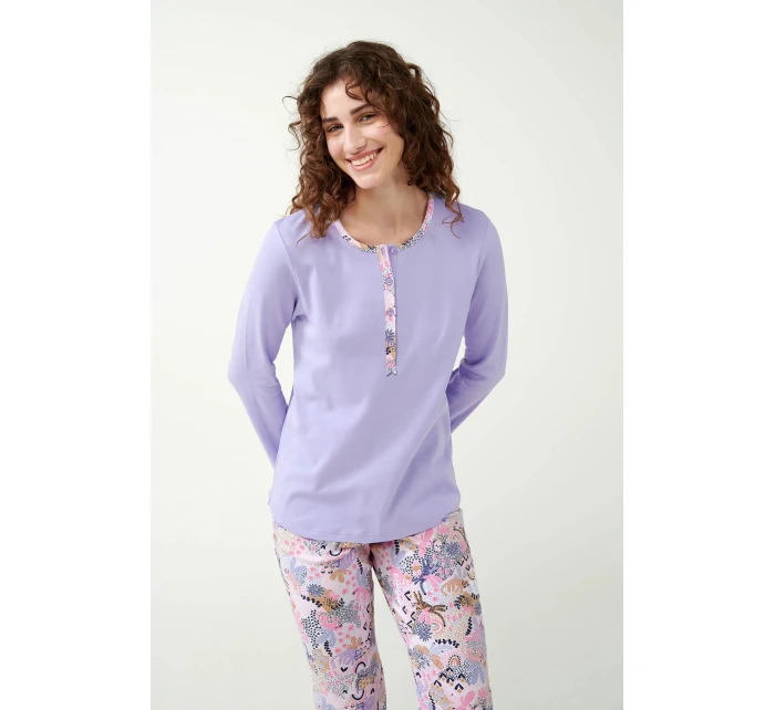 Bavlnené pyžamo Lavender Sweet 21300 - Vamp