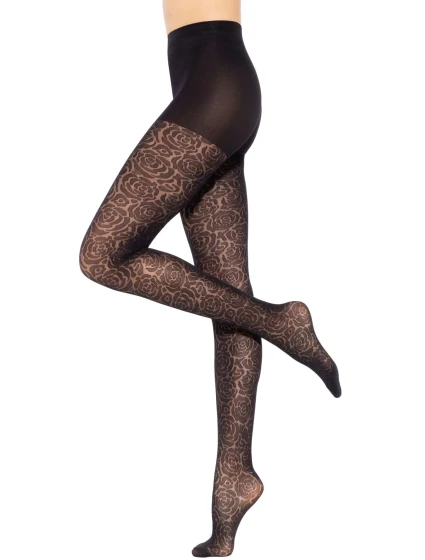 Dámské punčocháče 04 Floral plus - GATTA Dámské punčocháče 04 Floral plus - GATTA