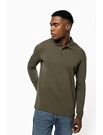 K 243 Pánské piqué polo s dlouhým rukávem model 22506953 chocolate - Kariban