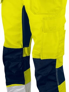 ProJob 6570 Waistpants Stretch (42-60) Elastické bezpečnostné nohavice 64.570M žlté/námornícka modrá