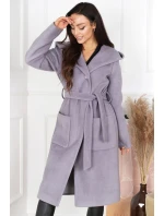 Dámský kabát model 19341929 Šedá - Merce