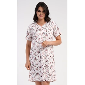 Dámska nočná košeľa s krátkym rukávom Rose