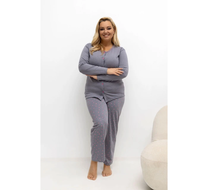 Pohodlné pyžamo pre plnoštíhly model 221198 Forever Pink