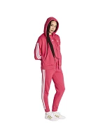 Dámská mikina adidas Essentials 3-Stripes Full-Zip Fleece Hoodie, růžová, KF6272 Dámská mikina adidas Essentials 3-Stripes Full-Zip Fleece Hoodie, růžová, KF6272