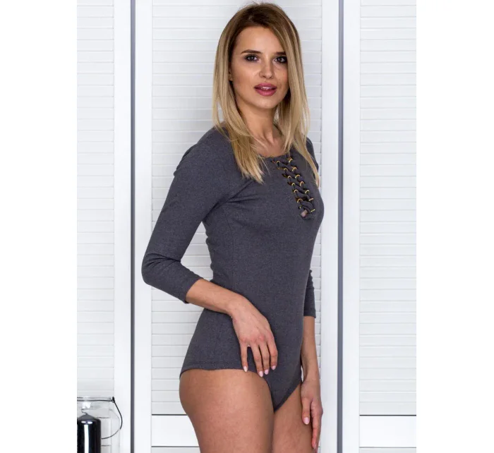 Dámske body EN BO 4296.03 tmavo šedé
