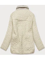 Tenká dámská bunda v krémové barvě s ozdobným prošíváním model 15834460 - Ann Gissy
