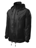 Windy unisex vetrovka čierna