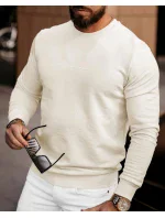 Pánská mikina model 18593251 ecru - Ola Voga Pánská mikina model 18593251 ecru - Ola Voga