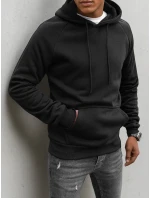 Pánska čierna mikina FashionStreet BX5480 Pánska čierna mikina FashionStreet BX5480