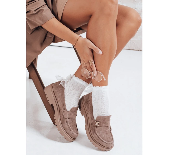 Dámské mokasíny béžové Dstreet model 21992469 - FashionStreet